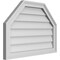 Ekena Millwork Octagonal Top Surface Mount PVC Gable Vent w/ 2"W x 1-1/2"P Brickmould Frame, 28"W x 20"H GVPOT28X2002SN - alternate 5